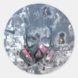 Städtische Reinigung Runder Sticker