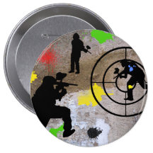 Städtischer GuerillaPaintball Anstecknadelbuttons