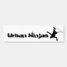 Städtischer Ninjas Autoaufkleber