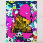 städtischer Stadt Graffitifarben-Spritzerentwurf b Individuelle Flyer