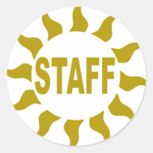 Staff-Sun-2.png Runde Aufkleber