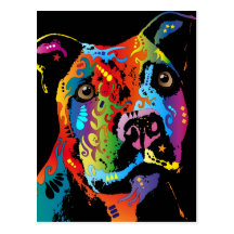 Staffordshire-Bullterrier Postkarten