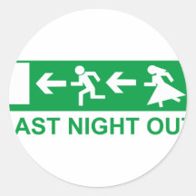 stag night sticker