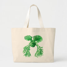 Staghorn Farn Einkaufstasche