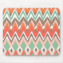 Stammes- aztekischer Zickzack Zickzack stripes Chi Mousepad