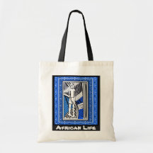 Stammes- Bauer - Aftrican Kunst Leinentaschen