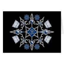 Stammes- buddhistische Symbole Karten
