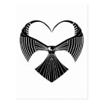 Stammes- Falke-Valentinstag-Herz Postkarte