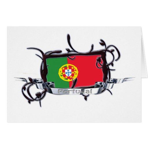 Stammes- Flaggen-Portugal-Karte