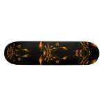 Stammes- Grafik-Skateboard - Schwarzes u. Gold Personalisiertes Skateboarddeck
