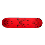 Stammes- Grafik-Skateboard - schwarzes u. rotes #2 Personalisiertes Skatedeck