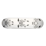 Stammes- Grafik-Skateboard - schwarzes u. weißes # Bedruckte Skateboarddecks