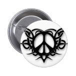 Stammes- Herz-Friedenszeichen Anstecknadelbuttons