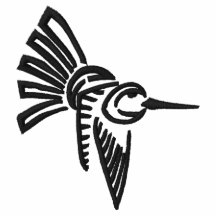 Stammes- Kolibri des freien Geistes Hoodie