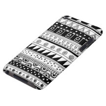 Stammes- Schwarzweiss-Muster iPod Case-Mate Hülle