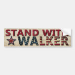 Stand mit Wanderer Auto Aufkleber