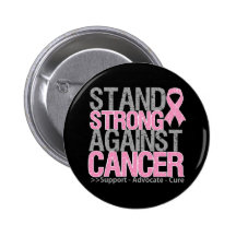Stand stark gegen Brustkrebs Anstecknadelbutton