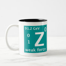 Standardmodell (schwache Kraft z) Kaffee Tasse