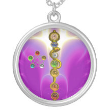 STANGE VON ASCLEPIUS MIT 7 CHAKRAS, GEISTIGE ENERG PERSONALISIERTER SCHMUCK