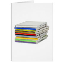 Stapel CD Gehäuse Karten