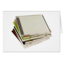 Stapel CD Gehäuse Karten
