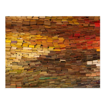 Stapel der Buch-Kalender-Postkarte