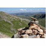 Stapel der Steine auf einem Weg zu Snowdon Fotoausschnitt
