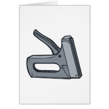 Staple Gun Greeting Card