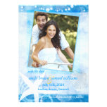 Starfish-Garten-lädt blaue Strand-Foto-Hochzeit ei Personalisierte Ankündigungskarten