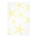Starfish kopieren in Pastellgelbem und im Weiß Individuelle Druckpapiere