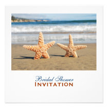 Starfish verbinden auf dem Strand-Brautparty einladungen
