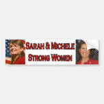 Starke Frauen Sarahs u. Michele Autoaufkleber