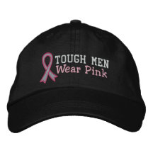 Starkes Herrenbekleidung-Rosa - Brustkrebs Bestickte Baseballkappe