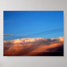 Starkstromleitungs-Himmel Posterdrucke