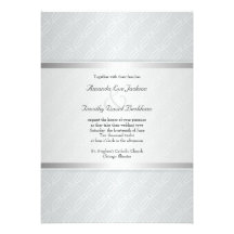 Starlight-Silber-Aufflackern-mit Monogramm elegant Personalisierte Einladungskarte