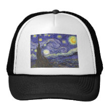 Starry Nacht Van Gogh, Vintager Post-Impressionism Retromütze