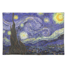 Starry Nacht Van Gogh, Vintager Post-Impressionism Tischset