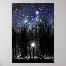 Starscape u. Bäume: Reichweite - Plakat