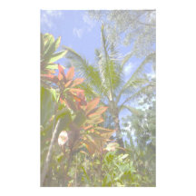 Stationäres Papier der tropischen Landschaftsflora Individuelles Druckpapier