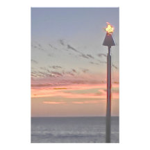 Stationäres Papier des Tiki Fackel-Sonnenuntergang Druckpapiere