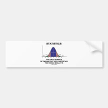 Statistiken die Kunst u. die Wissenschaft von Zita Auto Sticker