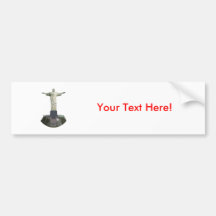 Statue: Christus der Redeemer: Modell 3D: Autoaufkleber
