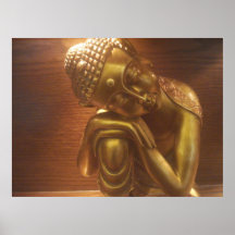 Statue Schlafens Buddha Plakatdruck