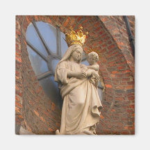 Statue von Mary und von Jesus Kühlschrankmagnet
