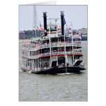 Steamboat auf dem Fluss Mississipi Karten