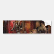 Steampunk - Gang - es verwendete, um zu arbeiten Auto Sticker