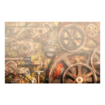 Steampunk - Gänge - innere Funktionen Individuelle Druckpapiere