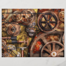 Steampunk - Gänge - innere Funktionen Flyer Druck