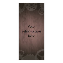 Steampunk Gestellkarten Vollfarbige Werbekarte