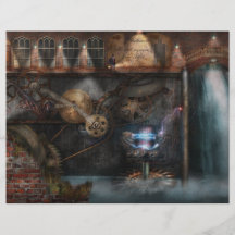 Steampunk - industrielle Gesellschaft Bedruckte Flyer